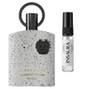 Afnan Supremacy Collectors Edition perfume bottle with 5ml decant spray, INSAURA