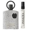 Afnan Supremacy Collectors Edition perfume bottle with 10ml decant spray, INSAURA