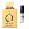 Armaf Club de Nuit Milestone perfume bottle with 2ml decant spray, INSAURA