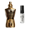 Jean Paul Gaultier Le Male Elixir perfume bottle with 2ml decant spray, INSAURA