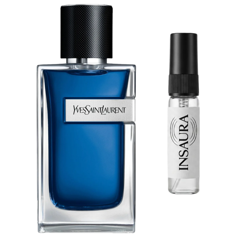 Yves Saint Laurent Y Iced Cologne perfume bottle with 5ml decant spray, INSAURA