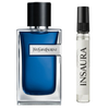 Yves Saint Laurent Y Iced Cologne perfume bottle with 10ml decant spray, INSAURA